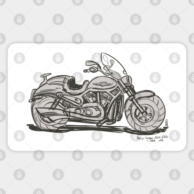 Motorcycle Sketch 1 Sticker by Mason Comics